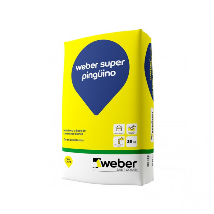CEMENTO BLANCO PINGUINO x 25 Kgs.
