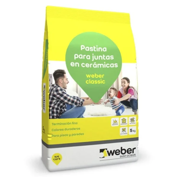 WEBER PASTINA CLASSIC GRIS PERLA X 5 KGS